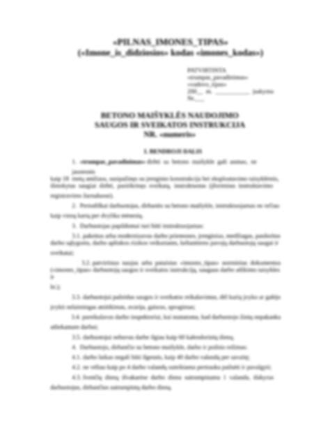 betono skaldytuvas naudojimo instrukcija