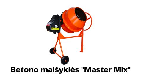 Betono maišyklės įranga ir jos komponentų techninė priežiūra