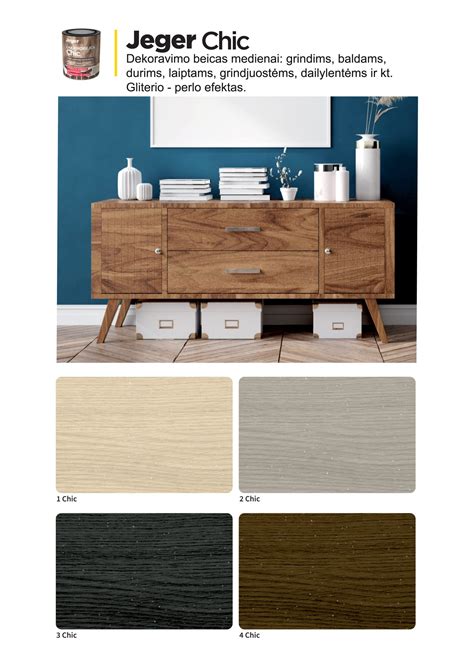 Skirtingų medienos rūšių paletė baldų fasadams