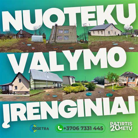 Infographic: Nuotekų valymo įrenginių tipai ir jų charakteristikos