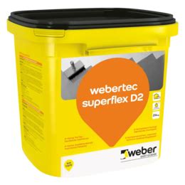 dvikomponentė hidroizoliacija weber.tec Superflex D2
