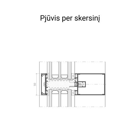 Aliuminio stiklo fasadų vizualizacija ir dizaino variantai