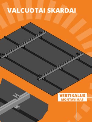 skardos lakštų tvirtinimo schema