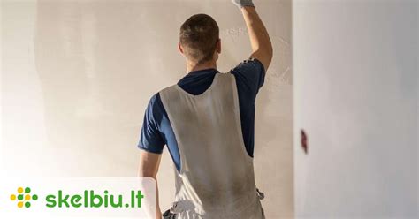 Sienų tinkavimo darbų eiliškumas