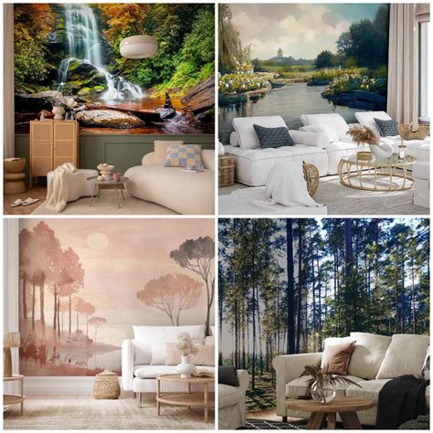 Fototapetai su gamtos motyvais miegamajam