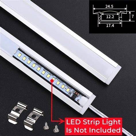 LED aliuminio profilio struktūra ir įrengimas
