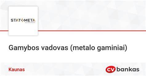 Infografika: metalo gaminių gamybos procesų žemėlapis