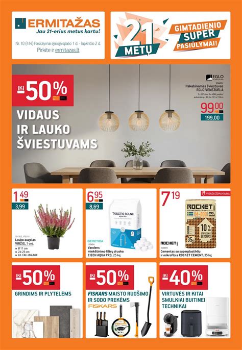 Grafikas: kainų palyginimas Ermitažas akcijų laikotarpiu