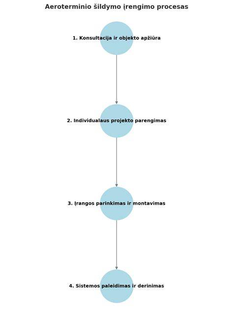 Montavimo proceso schema