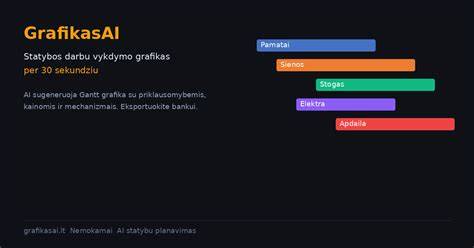 Stilingas gruntavimo darbų proceso grafikas