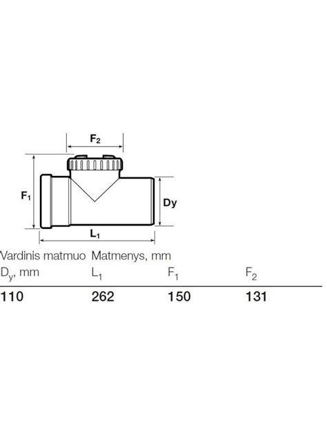 Wavin 110 lauko kanalizacijos vamzdžių schema