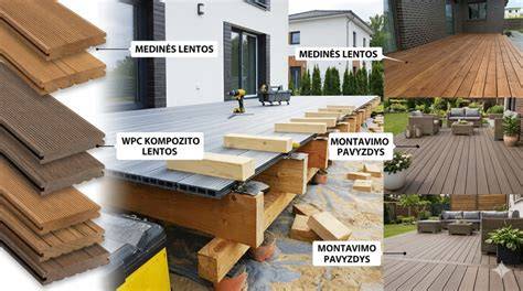 Akmens masės plytelių užklijavimo ir terasos naudojimo grafikas