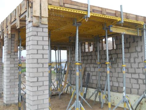 monolitinės perdangos klojinių surinkimas ir betonavimas