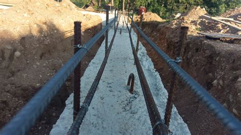 Armatūros klojimas pamatuose