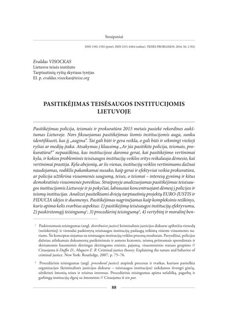 Infografika: Pasitikėjimo teisėsaugos institucijomis Lietuvoje 1993-2018