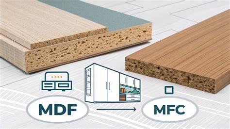 PVC vs MDF infografika apie savybes