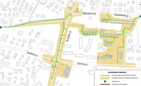 Vilniaus paviršinių nuotekų tinklų schema: kilmės šaltiniai, vamzdynų skersmenys, kaupyklos vietos