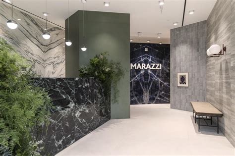 Žemėlapis ir internacionalūs Marazzi showroom vietų pavyzdžiai