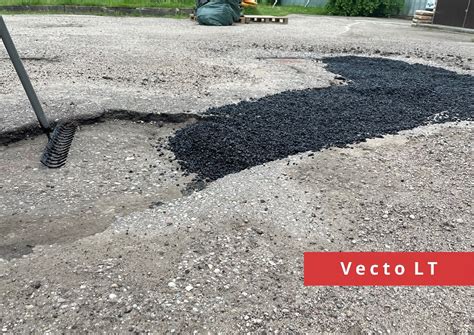 Šalto asfalto naudojimas duobių taisymui