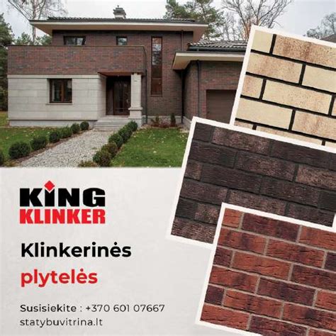 Klinkerinės plytelės lauko darbams