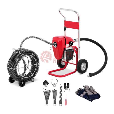 vamzdžių valymo įrenginys su kamera