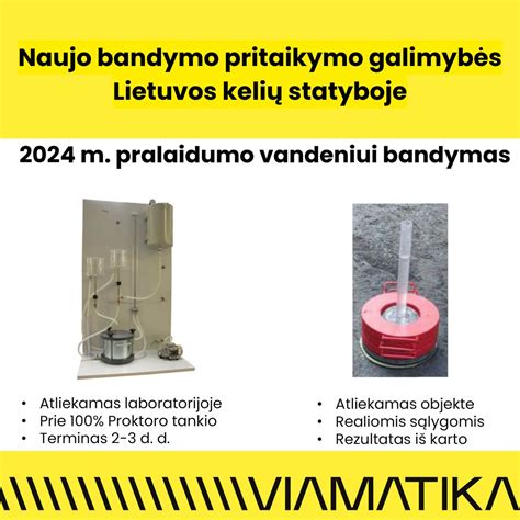 Vandens pralaidumo bandymas