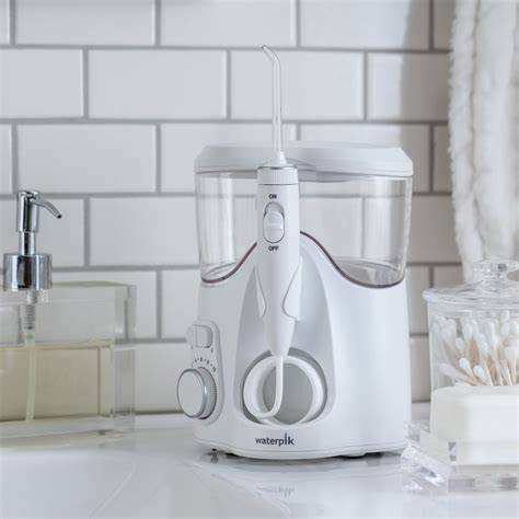 Waterpik burnos irigatoriai infografika