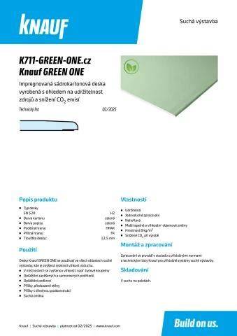 Gipskartono plokštė Knauf Green scheme infographic