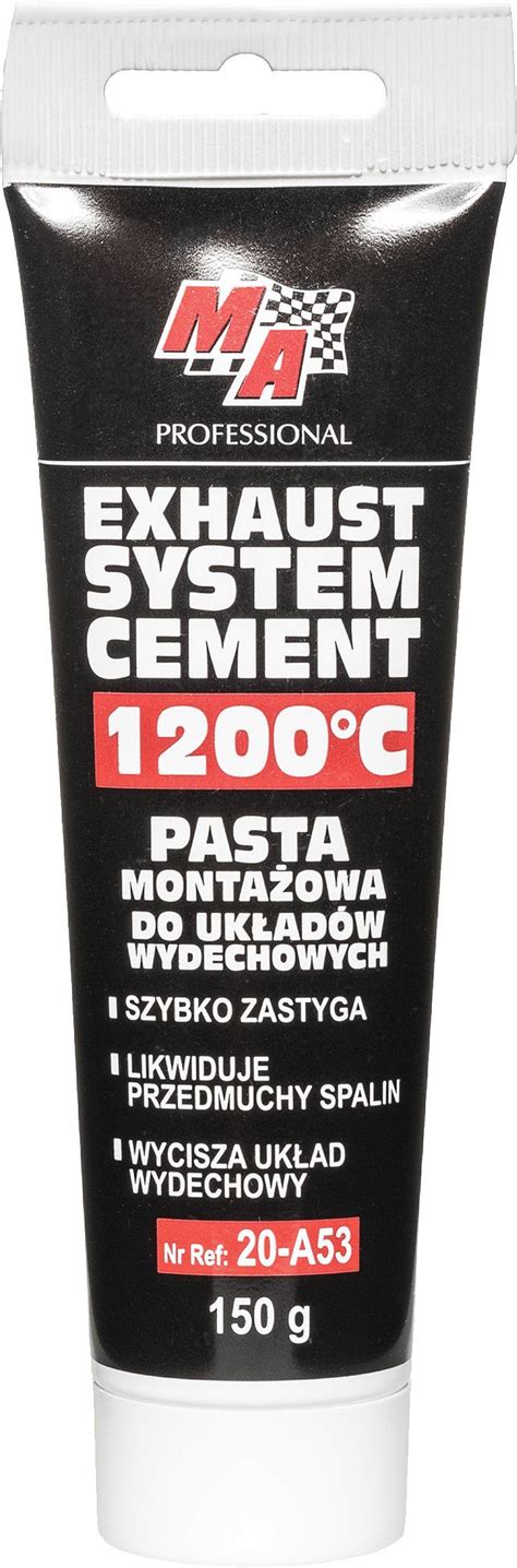 Sandarinimo pasta išmetimo sistemoje