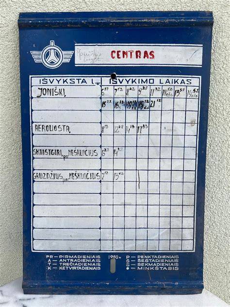 Ūkio alyvavimo laikų tvarkaraštis