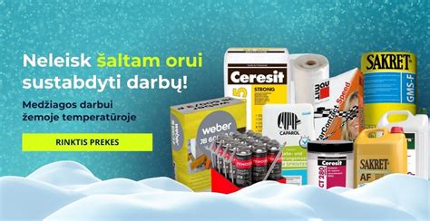 Statybinės medžiagos sandėlyje