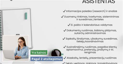 infografika apie virtualaus asistento užduotis