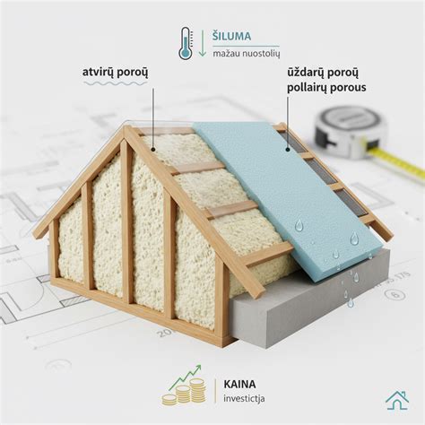 Infografika: Poliuretano putų šilumos izoliacijos procesas
