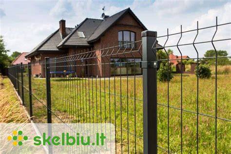 Visų tipų tvorų pavyzdinės schemos: iš lentų, tinklinė, metalinė
