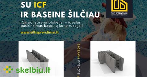 Schematinis ICF blokelių surinkimo pavyzdys