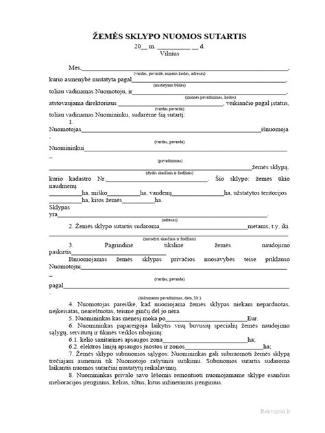 Užklausos forma nuomos kainai apskaičiuoti