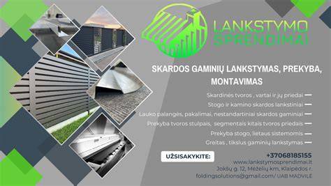 Skardos lankstymo sprendimai ir įvairovė
