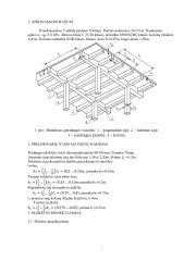 gelžbetoninių plokščių namo statybos etapas su sumontuotomis sienomis