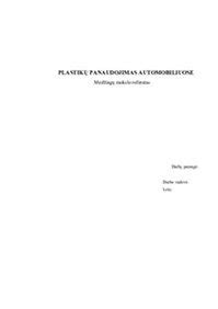 Plastikų naudojimas akumuliatorių gamyboje