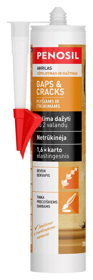 Dažomas akrilinis hermetikas - penosil Gaps&Cracks