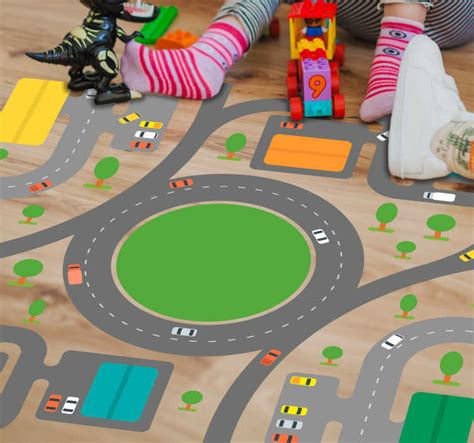 vaikų žaidimų dizainas ant asfalto