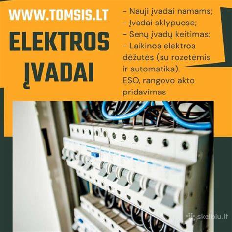 Vadinamieji elektros montavimo važtų planai: skydelis, kabeliai, automatai, ritiniai