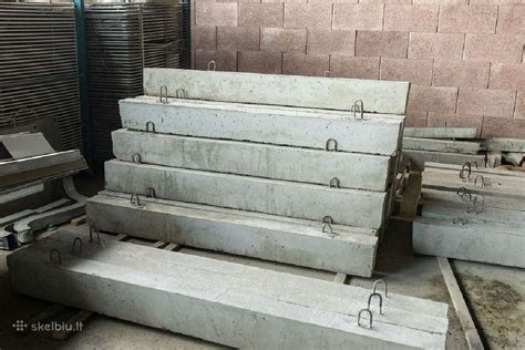 Betoninės sąramos tipai ir matmenys