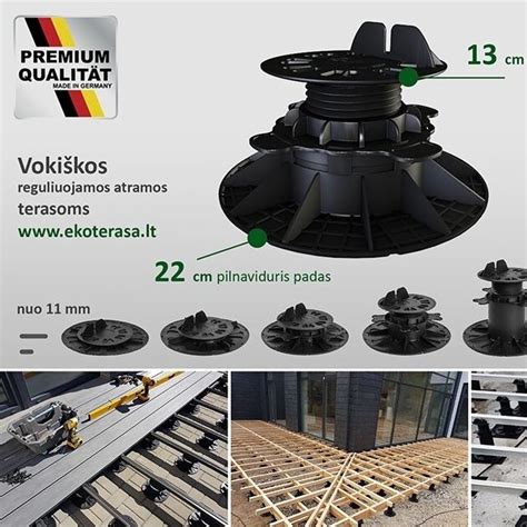 Reguliuojamos atramos terasoms