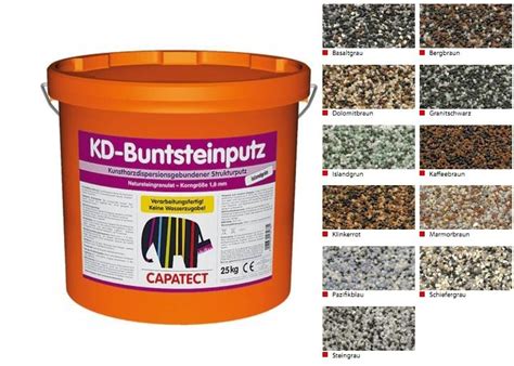Montavimo schema Capatect KD-Buntsteinputz