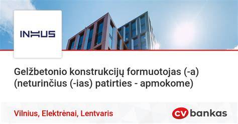Infografika: Gelžbetonio blokų konstrukcijų taikymo schema