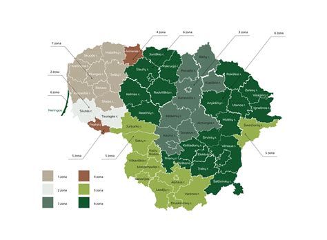 Žemėlapis su svarbiausiomis medienos pramonės įmonėmis Lietuvoje