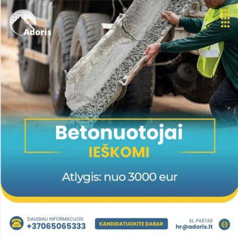 Infografika: Darbo galimybės betonuotojams Suomijoje ir aplinkui