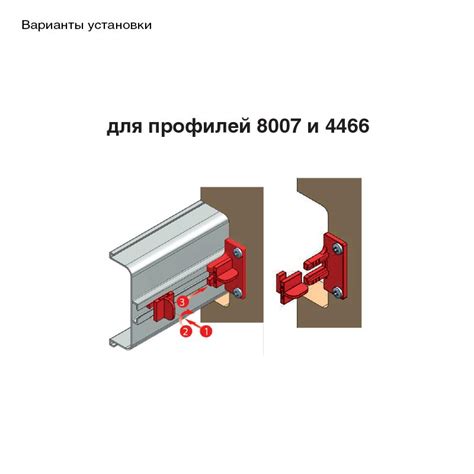 GOLA 8006, 8007 profiliai, jų montavimo vaizdas