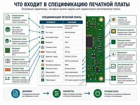 Infografika: PCB sluoksnių struktūra, komponentų išdėstymas, folijos ir paviršiaus apdailos sritys